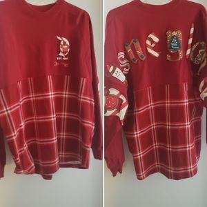 Red Plaid Holiday DISNEYLAND Spirit Jersey